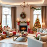 room with luxury christmas decor